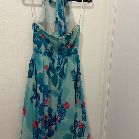 ModCloth Chiffon Cactus Dress - Picture 4 of 11